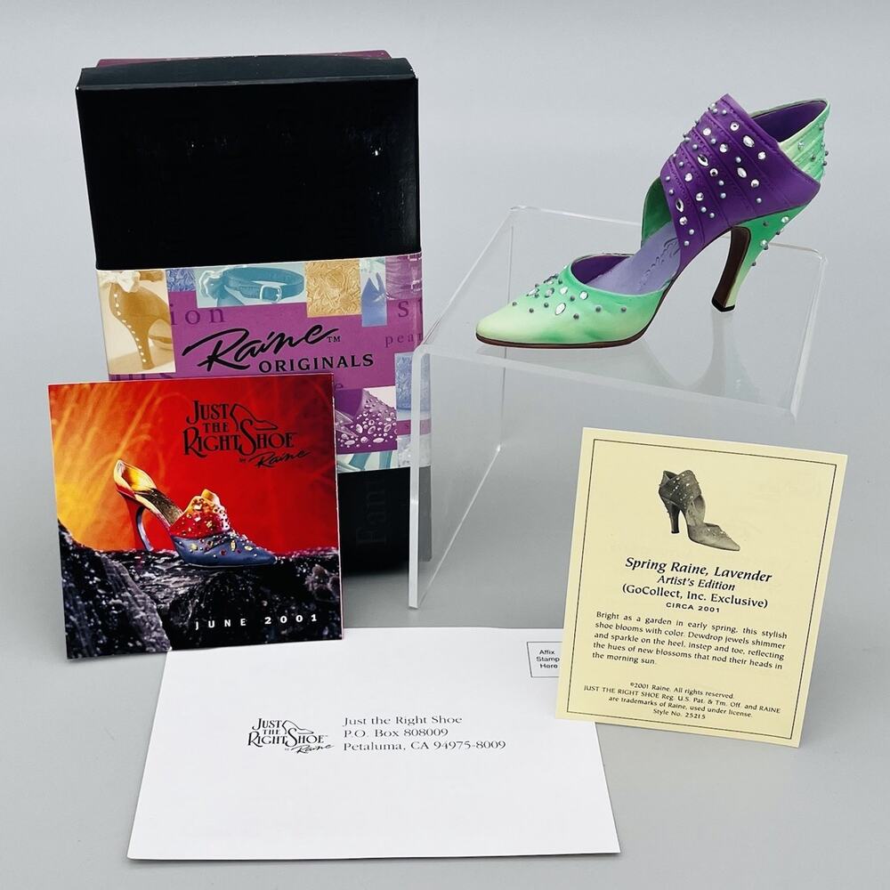 Just The Right Shoe by Raine 'Spring Raine, Lavender' 2001 Collector Exclusive